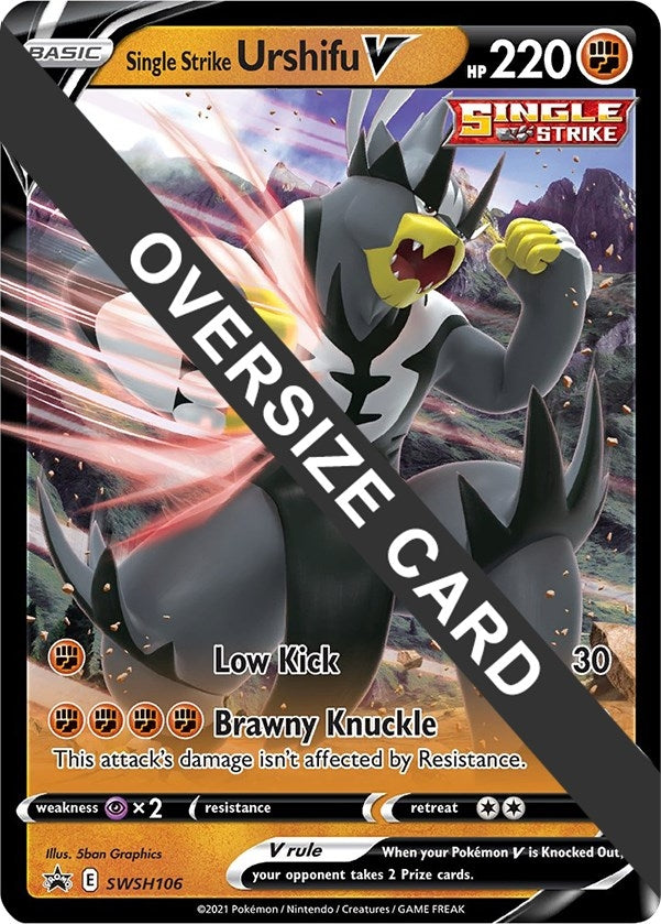 Image for Single Strike Urshifu V - SWSH106 (Jumbo Cards) (SWSH106) - Pokemon