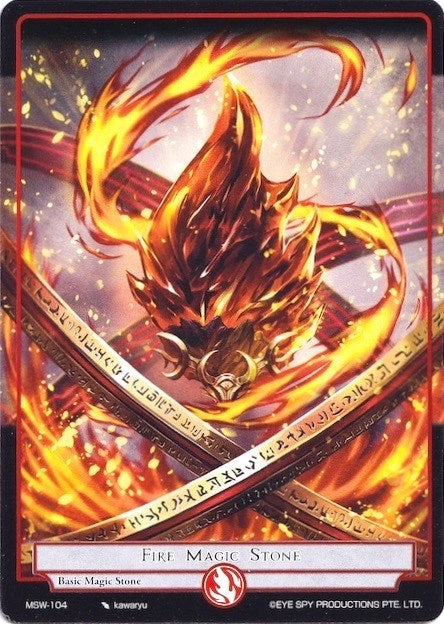 Image for Fire Magic Stone (The Magic Stone War - Zero) (MSW-104) - Force of Will