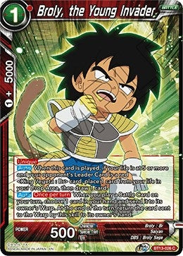 Image for Broly, the Young Invader (Supreme Rivalry) (BT13-026) - Dragon Ball Super: Masters