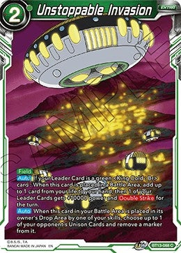 Image for Unstoppable Invasion (Supreme Rivalry) (BT13-088) - Dragon Ball Super: Masters