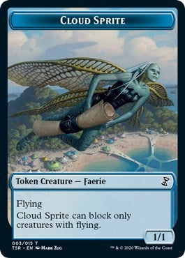 Image for Cloud Sprite Token (Time Spiral: Remastered) (3) - Magic: The Gathering
