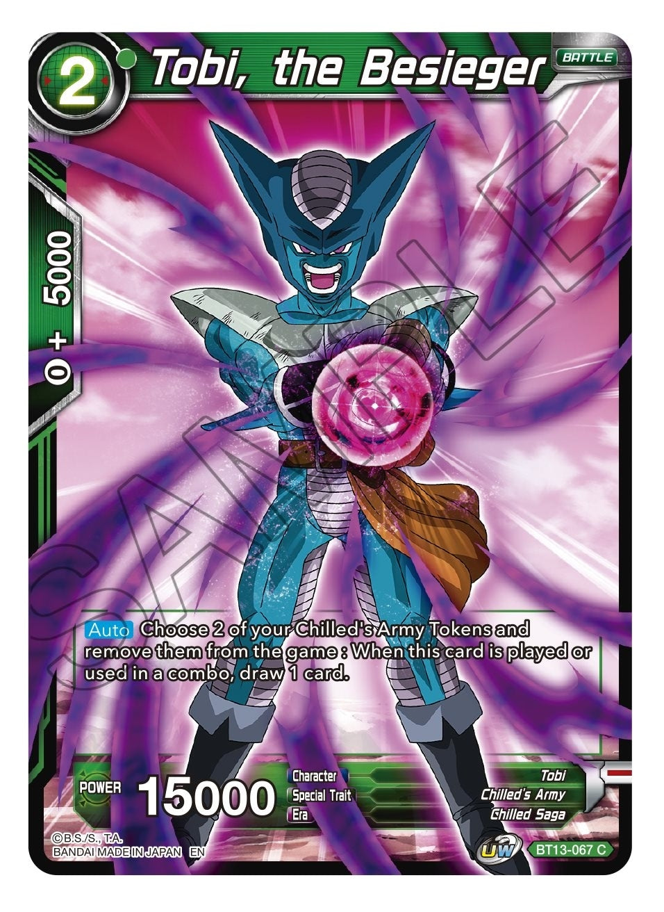 Image for Tobi, the Besieger (Supreme Rivalry) (BT13-067) - Dragon Ball Super: Masters