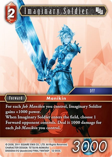 Image for Imaginary Soldier (Opus XIII: Crystal Radiance) (13-003C) - Final Fantasy TCG
