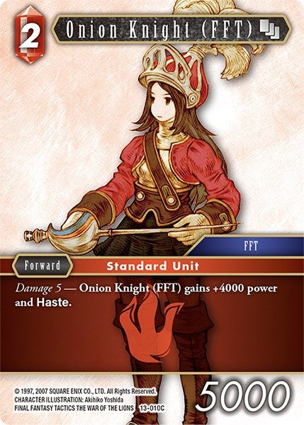 Image for Onion Knight (FFT) - 13-010C (Opus XIII: Crystal Radiance) (13-010C) - Final Fantasy TCG