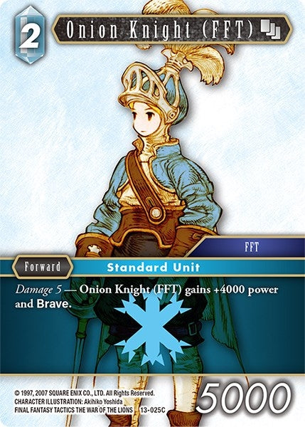 Image for Onion Knight (FFT) - 13-025C (Opus XIII: Crystal Radiance) (13-025C) - Final Fantasy TCG