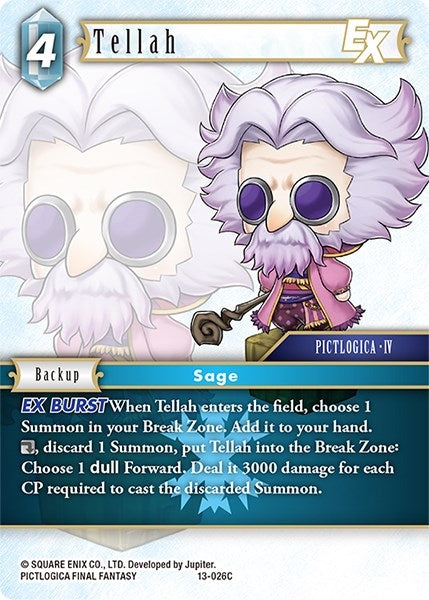 Image for Tellah EX (Opus XIII: Crystal Radiance) (13-026C) - Final Fantasy TCG