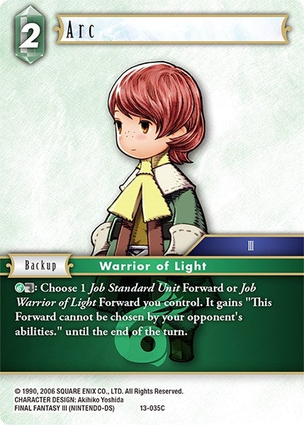 Image for Arc (Opus XIII: Crystal Radiance) (13-035C) - Final Fantasy TCG
