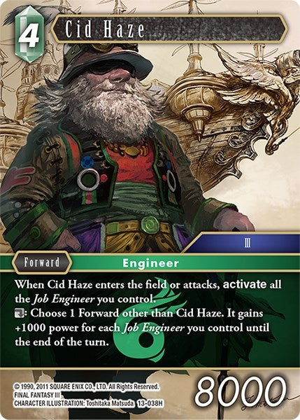 Image for Cid Haze (Opus XIII: Crystal Radiance) (13-038H) - Final Fantasy TCG