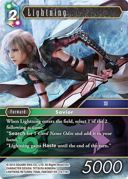 Image for Lightning - 13-116C (Opus XIII: Crystal Radiance) (13-116C) - Final Fantasy TCG