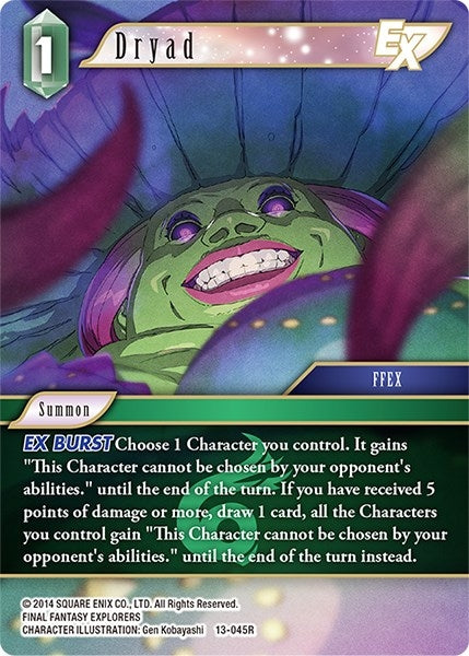 Image for Dryad EX (Opus XIII: Crystal Radiance) (13-045R) - Final Fantasy TCG