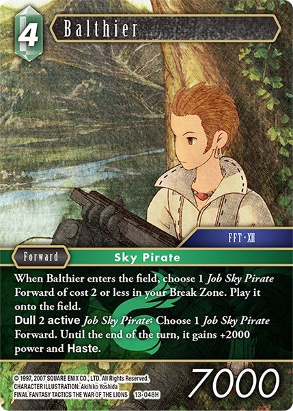 Image for Balthier (Opus XIII: Crystal Radiance) (13-048H) - Final Fantasy TCG