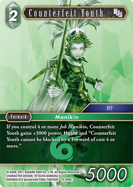 Image for Counterfeit Youth (Opus XIII: Crystal Radiance) (13-049C) - Final Fantasy TCG