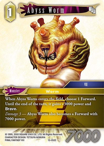 Image for Abyss Worm (Opus XIII: Crystal Radiance) (13-052C) - Final Fantasy TCG