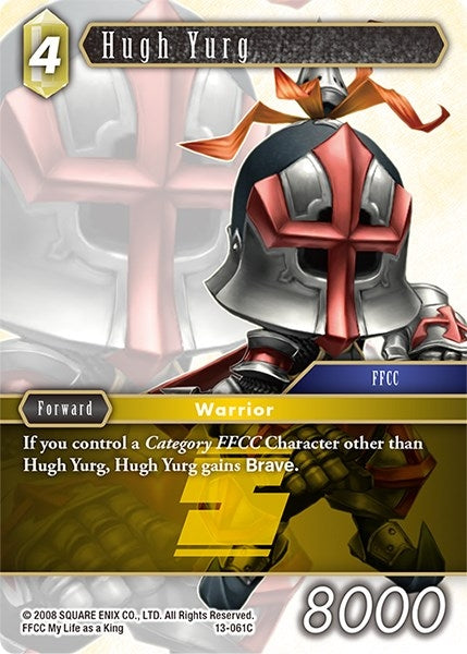 Image for Hugh Yurg (Opus XIII: Crystal Radiance) (13-061C) - Final Fantasy TCG