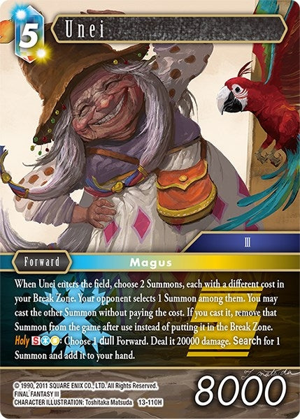 Image for Unei (Opus XIII: Crystal Radiance) (13-110H) - Final Fantasy TCG