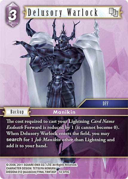 Image for Delusory Warlock (Opus XIII: Crystal Radiance) (13-070C) - Final Fantasy TCG