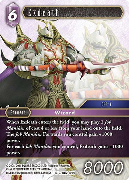 Image for Exdeath (Opus XIII: Crystal Radiance) (13-071R/2-101H) - Final Fantasy TCG