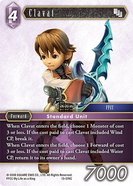 Image for Clavat - 13-074C (Opus XIII: Crystal Radiance) (13-074C) - Final Fantasy TCG