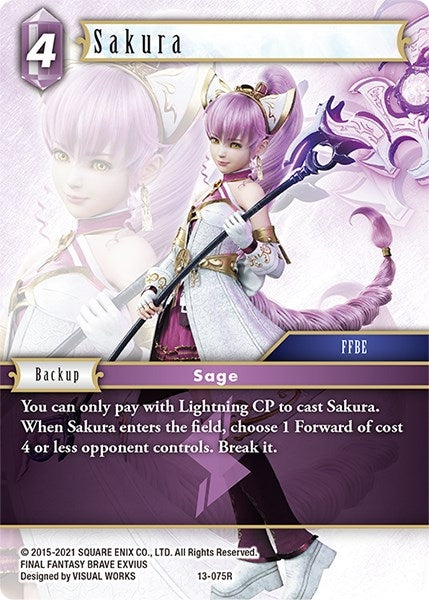 Image for Sakura (Opus XIII: Crystal Radiance) (13-075R) - Final Fantasy TCG