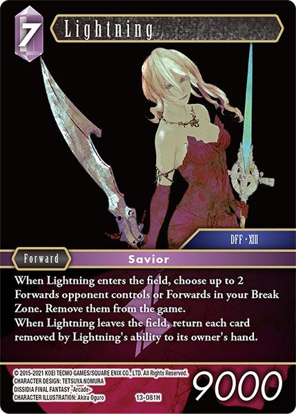 Image for Lightning - 13-081 (Opus XIII: Crystal Radiance) (13-081H) - Final Fantasy TCG