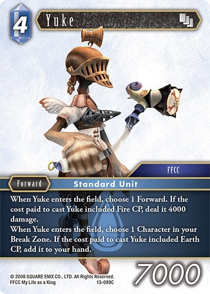 Image for Yuke - 13-099C (Opus XIII: Crystal Radiance) (13-099C) - Final Fantasy TCG