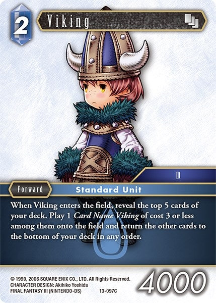 Image for Viking (Opus XIII: Crystal Radiance) (13-097C) - Final Fantasy TCG