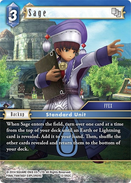 Image for Sage (Opus XIII: Crystal Radiance) (13-092C) - Final Fantasy TCG