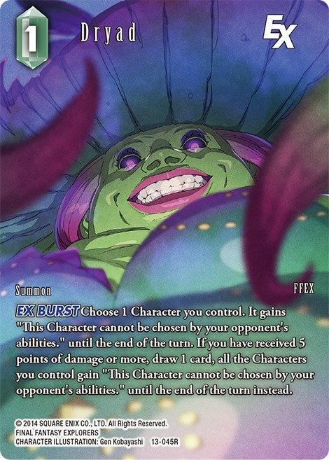 Image for Dryad EX (Full Art) (Opus XIII: Crystal Radiance) (13-045R) - Final Fantasy TCG