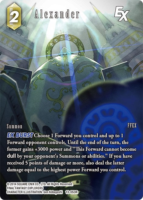 Image for Alexander EX (Full Art) (Opus XIII: Crystal Radiance) (13-053R) - Final Fantasy TCG