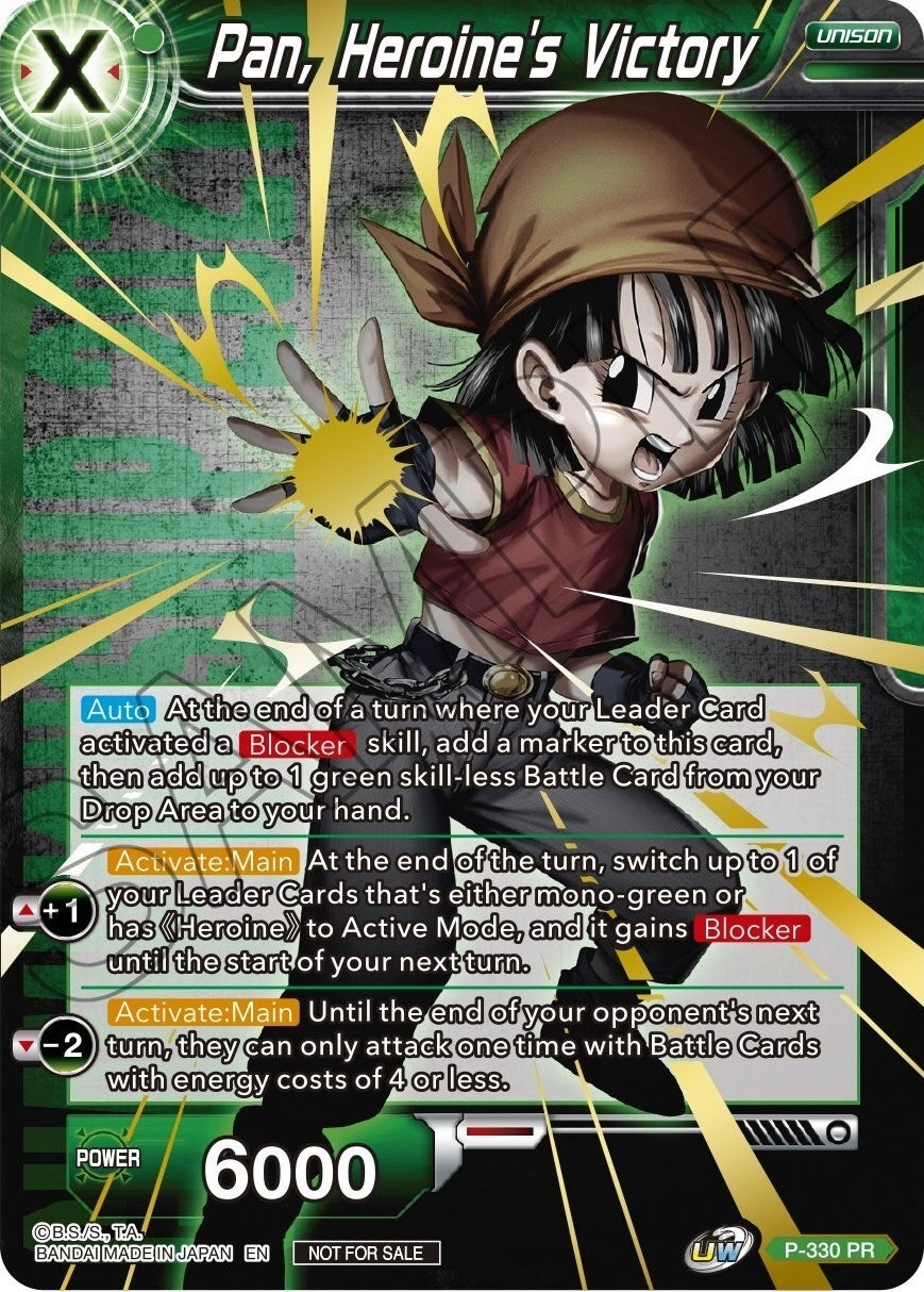 Image for Pan, Heroine's Victory (Championship Pack 2021 Vol.1) (Winner Gold Stamped) (Promotion Cards) (P-330) - Dragon Ball Super: Masters