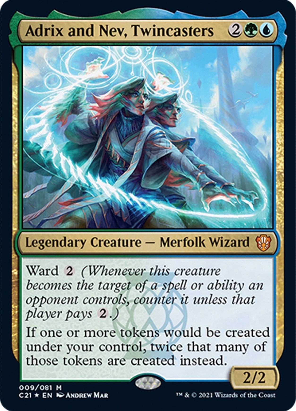 Image for Adrix and Nev, Twincasters (Commander 2021) (9) - Magic: The Gathering