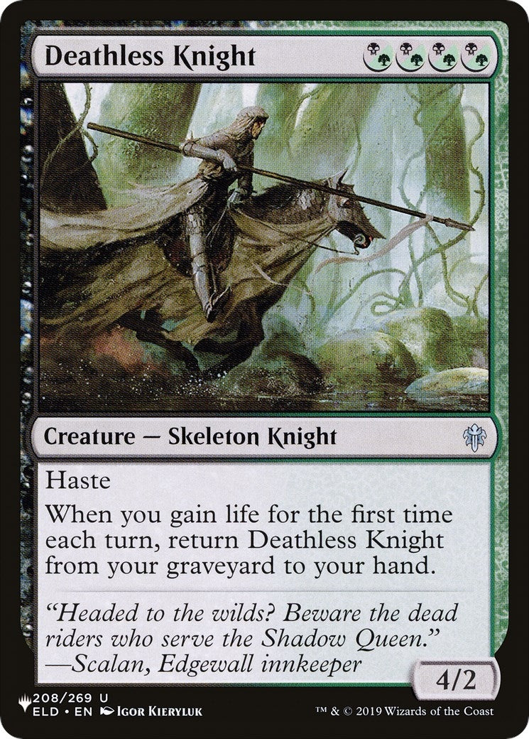 Image for Deathless Knight (The List Reprints) (208/269) - Magic: The Gathering