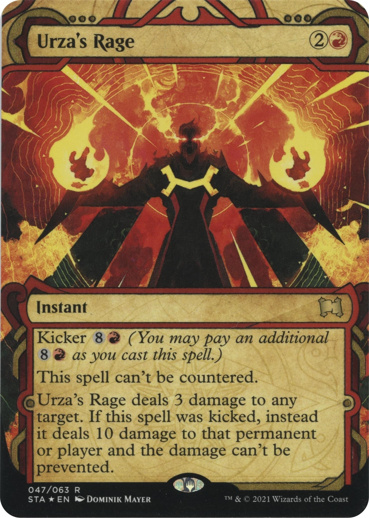 Image for Urza's Rage (Foil Etched) (Strixhaven: Mystical Archives) (47) - Magic: The Gathering