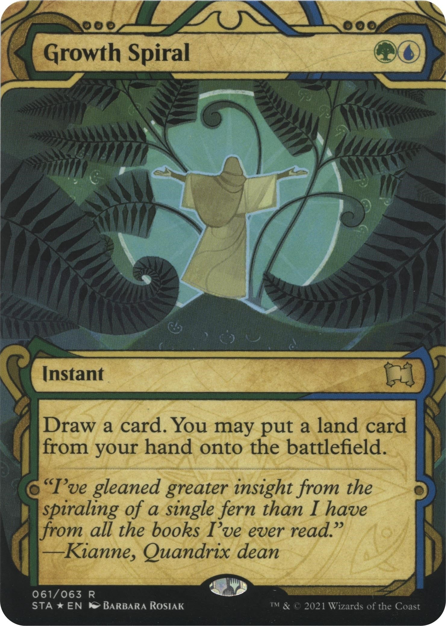 Image for Growth Spiral (Foil Etched) (Strixhaven: Mystical Archives) (61) - Magic: The Gathering