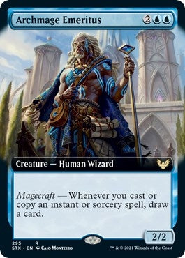 Image for Archmage Emeritus (Extended Art) (Strixhaven: School of Mages) (295) - Magic: The Gathering