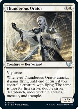 Image for Thunderous Orator (Strixhaven: School of Mages) (35) - Magic: The Gathering