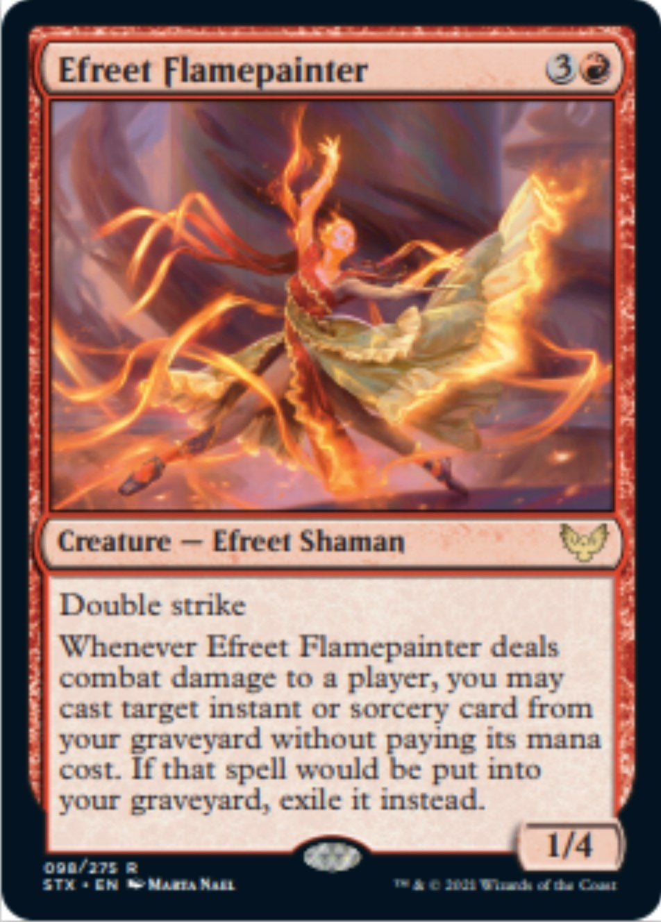 Image for Efreet Flamepainter (Strixhaven: School of Mages) (98) - Magic: The Gathering