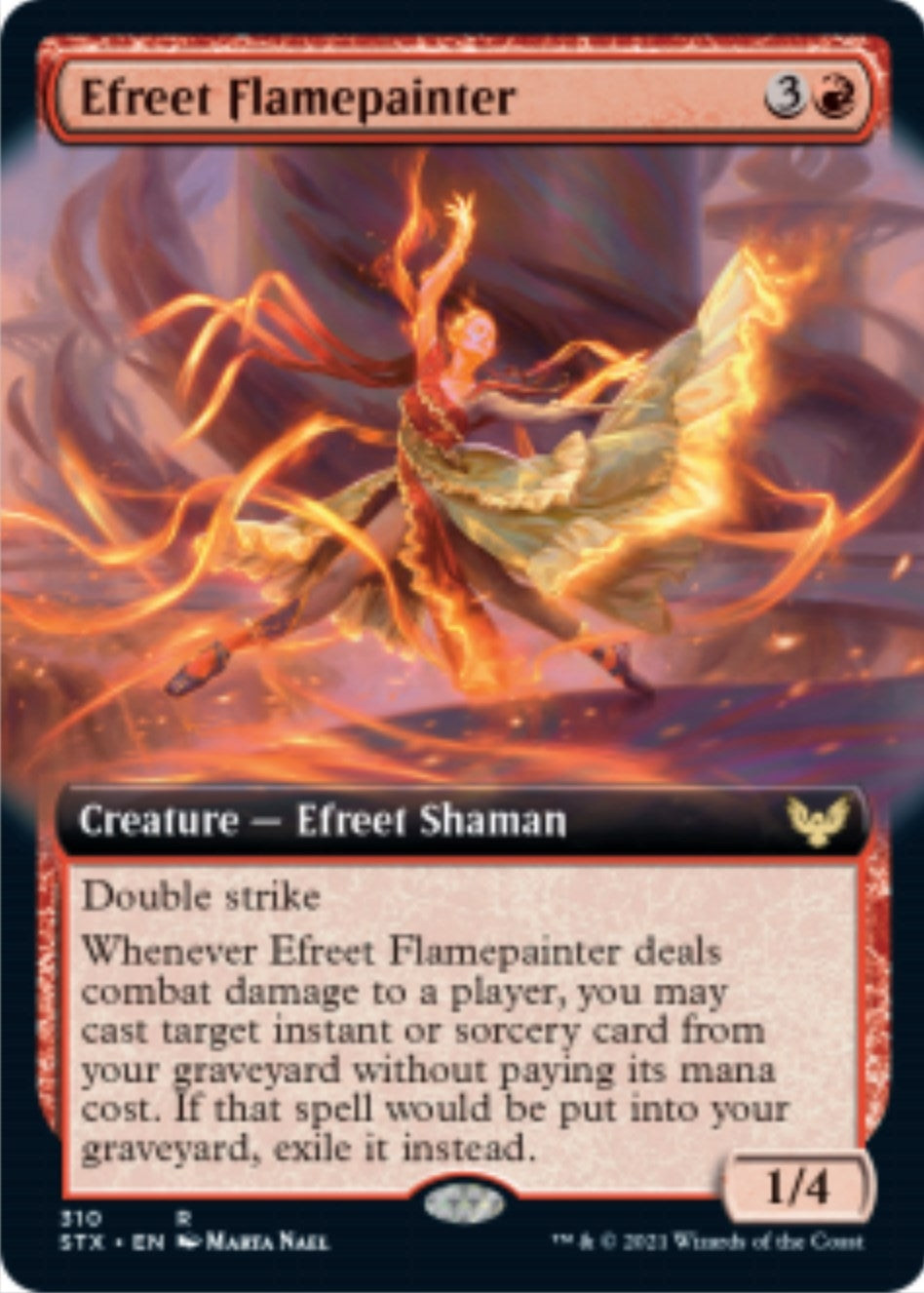 Image for Efreet Flamepainter (Extended Art) (Strixhaven: School of Mages) (310) - Magic: The Gathering