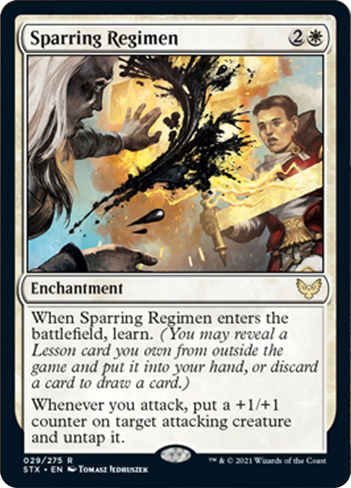 Image for Sparring Regimen (Strixhaven: School of Mages) (29) - Magic: The Gathering