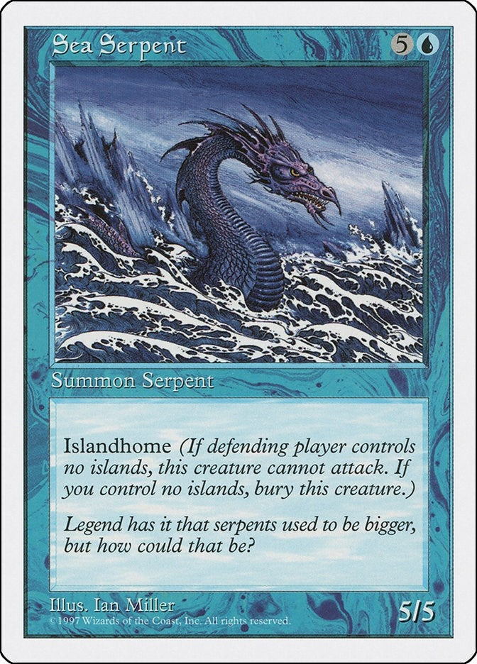 Image for Sea Serpent (Fifth Edition) - Magic: The Gathering