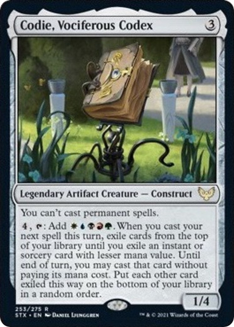 Image for Codie, Vociferous Codex (Strixhaven: School of Mages) (253) - Magic: The Gathering