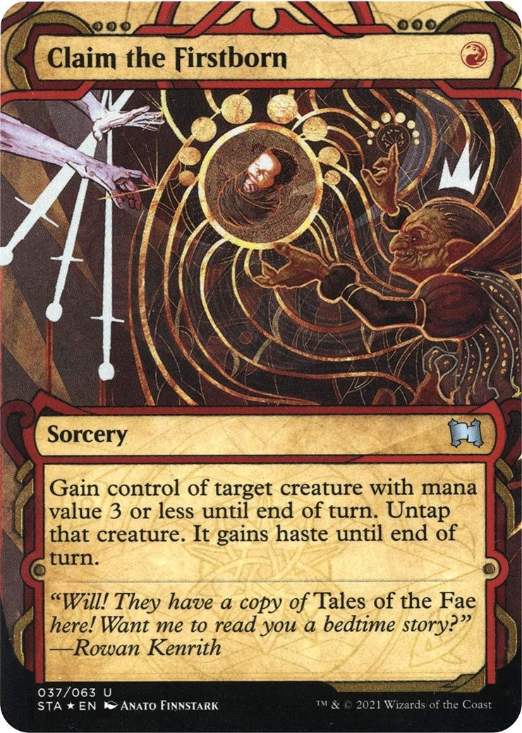 Image for Claim the Firstborn (Foil Etched) (Strixhaven: Mystical Archives) (37) - Magic: The Gathering