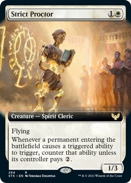 Image for Strict Proctor (Extended Art) (Strixhaven: School of Mages) (294) - Magic: The Gathering