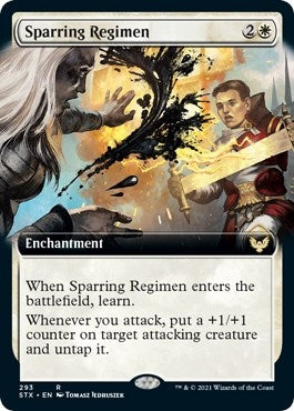 Image for Sparring Regimen (Extended Art) (Strixhaven: School of Mages) (293) - Magic: The Gathering