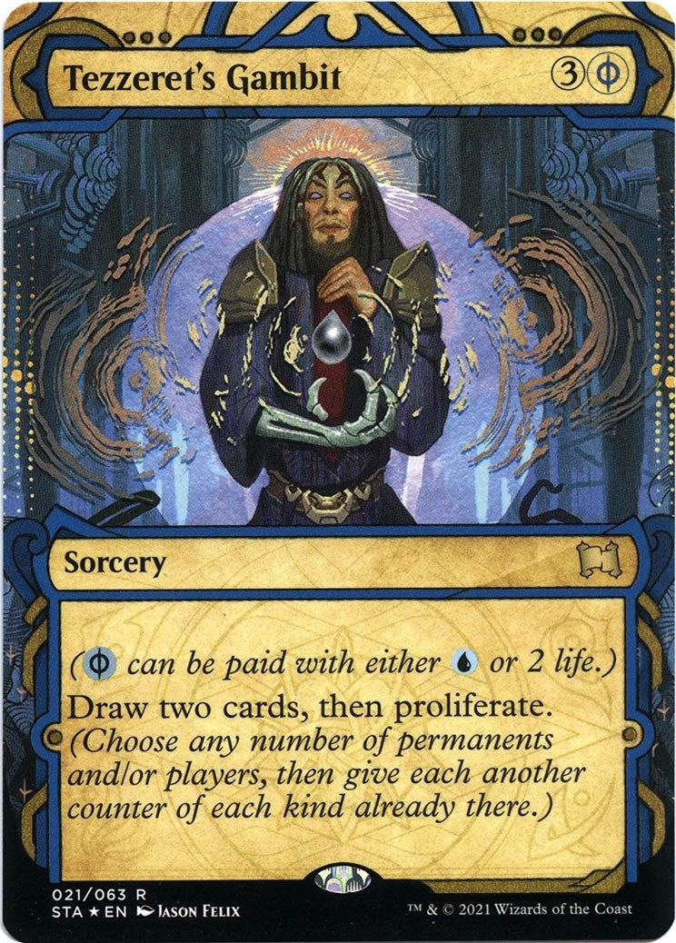 Image for Tezzeret's Gambit (Foil Etched) (Strixhaven: Mystical Archives) (21) - Magic: The Gathering