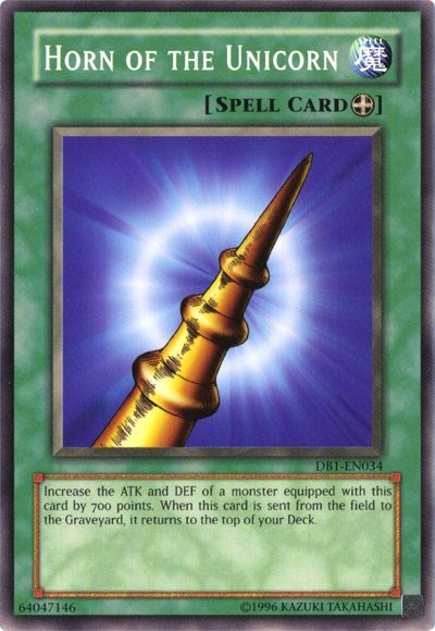 Image for Horn of the Unicorn (Dark Beginning 1) (DB1-EN034) - YuGiOh