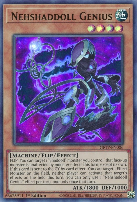 Image for Nehshaddoll Genius (Ghosts From the Past) (GFTP-EN006) - YuGiOh