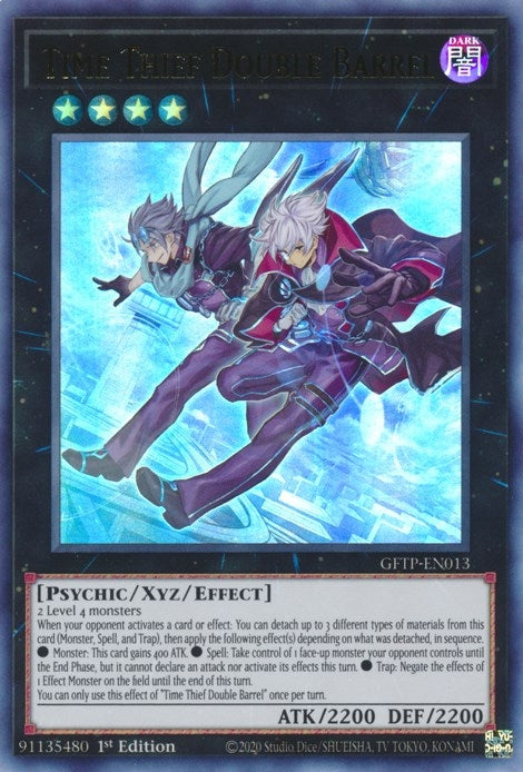 Image for Time Thief Double Barrel (Ghosts From the Past) (GFTP-EN013) - YuGiOh
