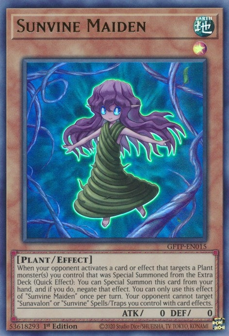 Image for Sunvine Maiden (Ghosts From the Past) (GFTP-EN015) - YuGiOh