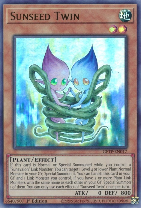 Image for Sunseed Twin (Ghosts From the Past) (GFTP-EN017) - YuGiOh
